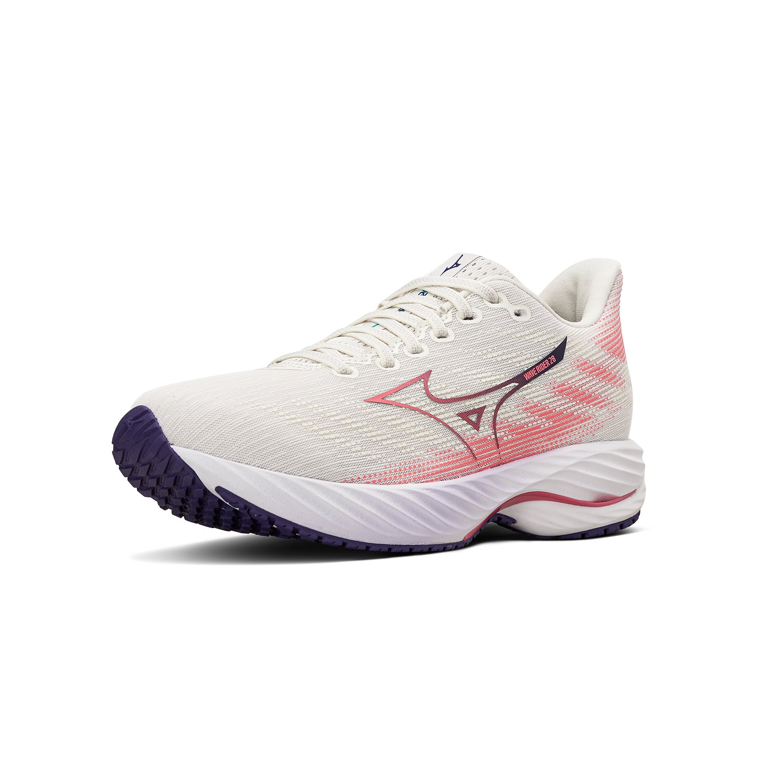 Mizuno Wave Rider 28 'Snow White Camellia Rose' Women | Running Shoes