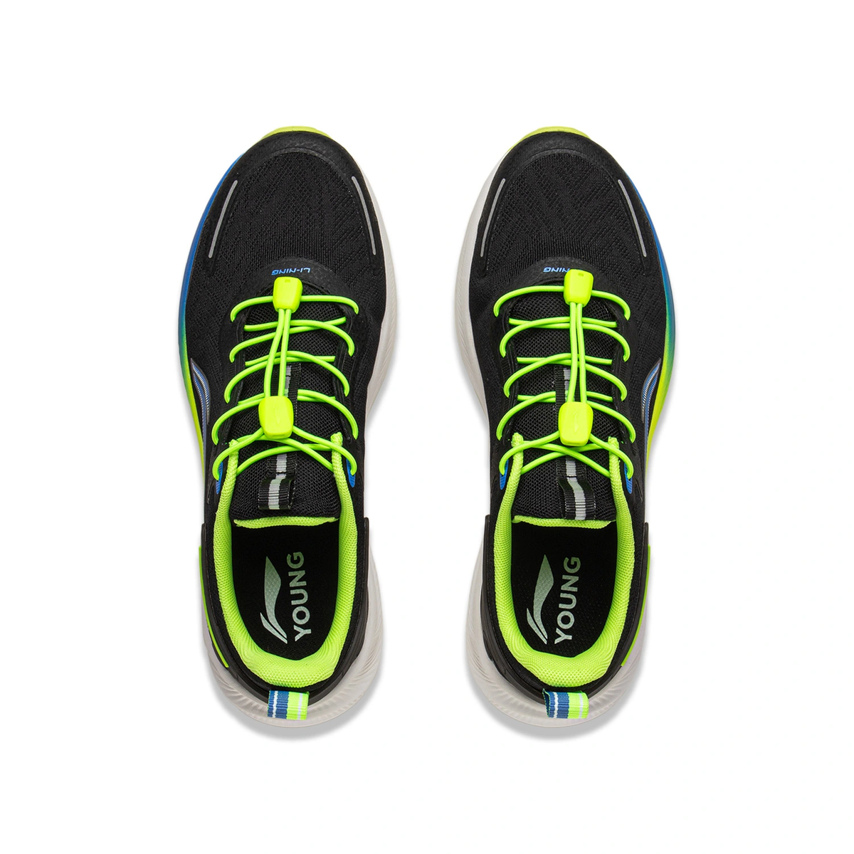 LiNing Young Running Shoes 'Black Yellow' 「Kids」