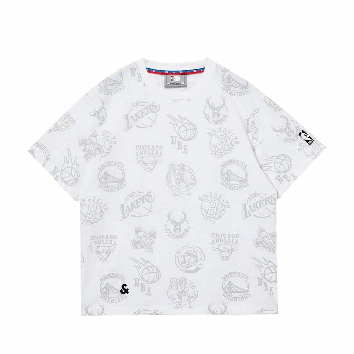 JACK JONES x NBA Unisex Crew Neck Short-Sleeve T-Shirt