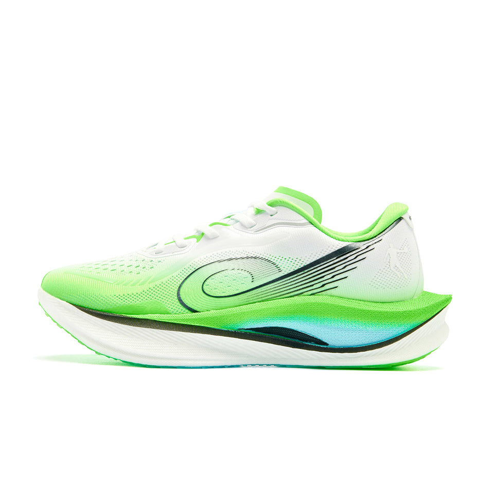 QIAODAN Wind-Running 3.0 Hardloopschoenen 'Jordan White Bright Green'