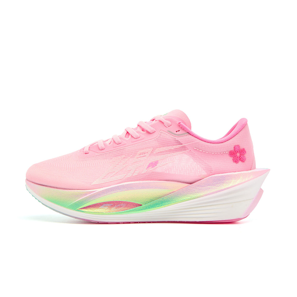 QIAODAN Feiying PB5.0 Hardloopschoenen 'Cherry Blossom Pink Aurora Green'「Dames」