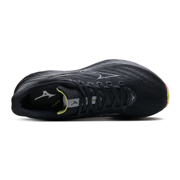 Mizuno Wave Rider 28 'Black Sunny Lime' | Running Shoes