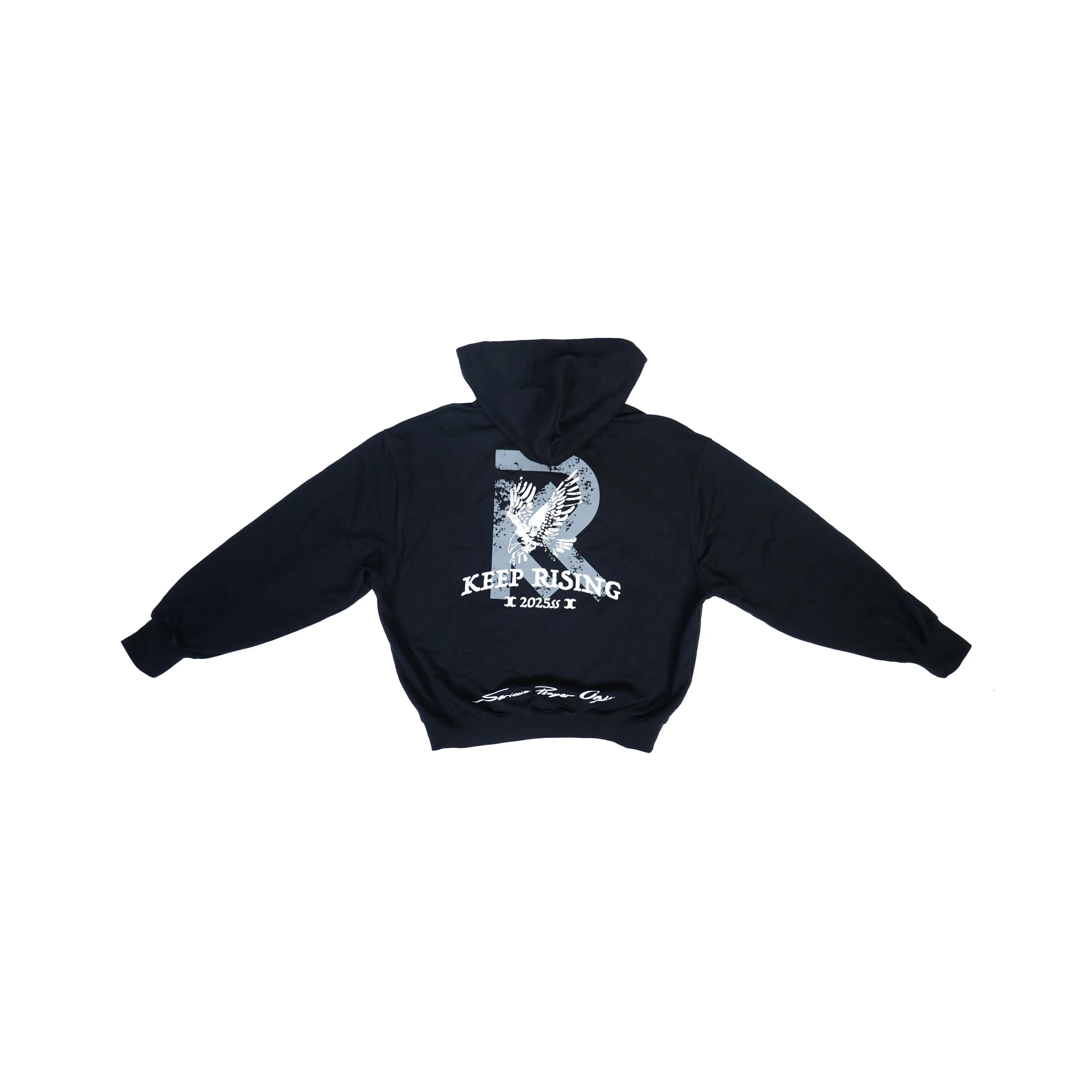 Serious Player Only Lightweight Zip Hoodie KR Black
