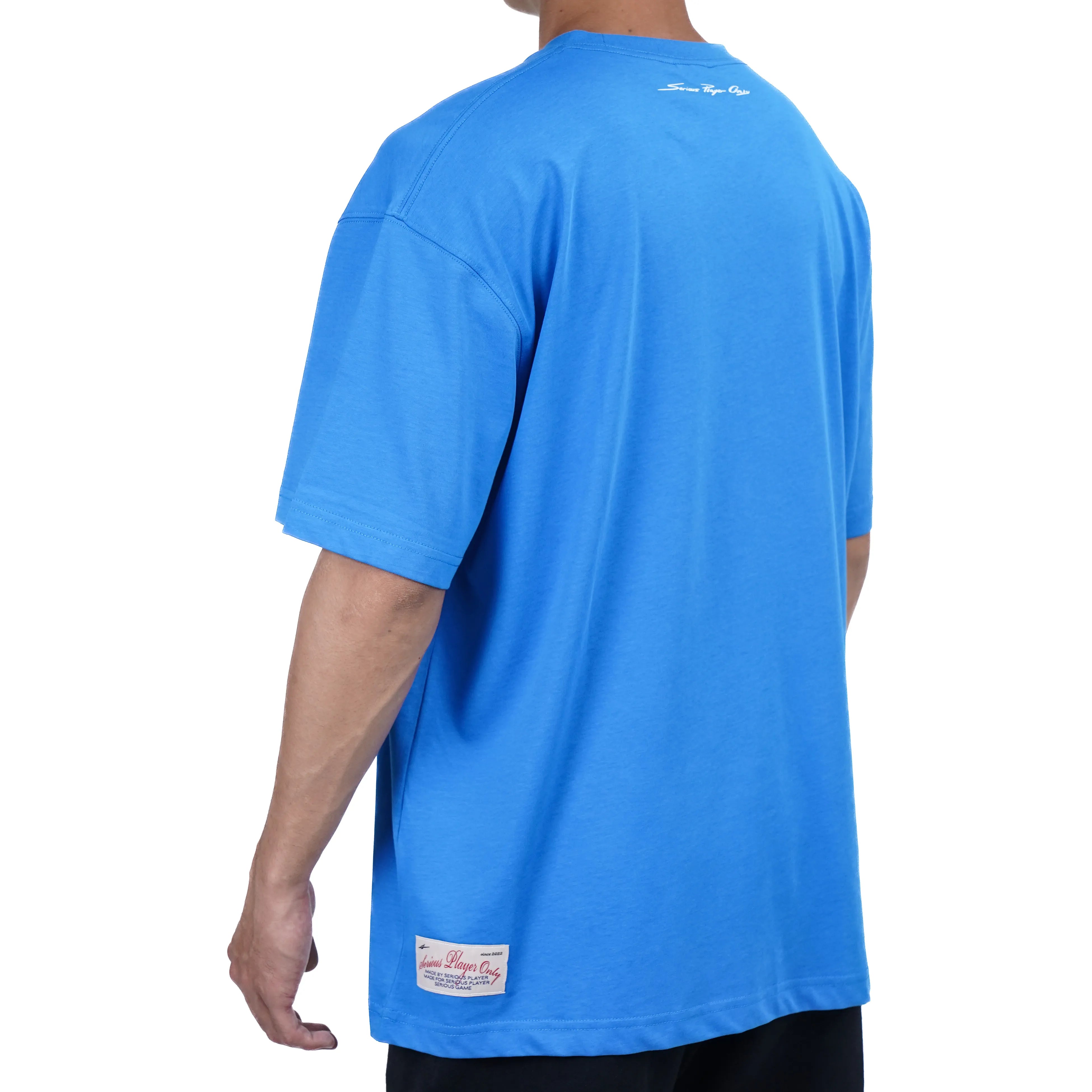 Serious Player Only Everyday Oversize Cut Short Sleeves Tee Kaizen Blue