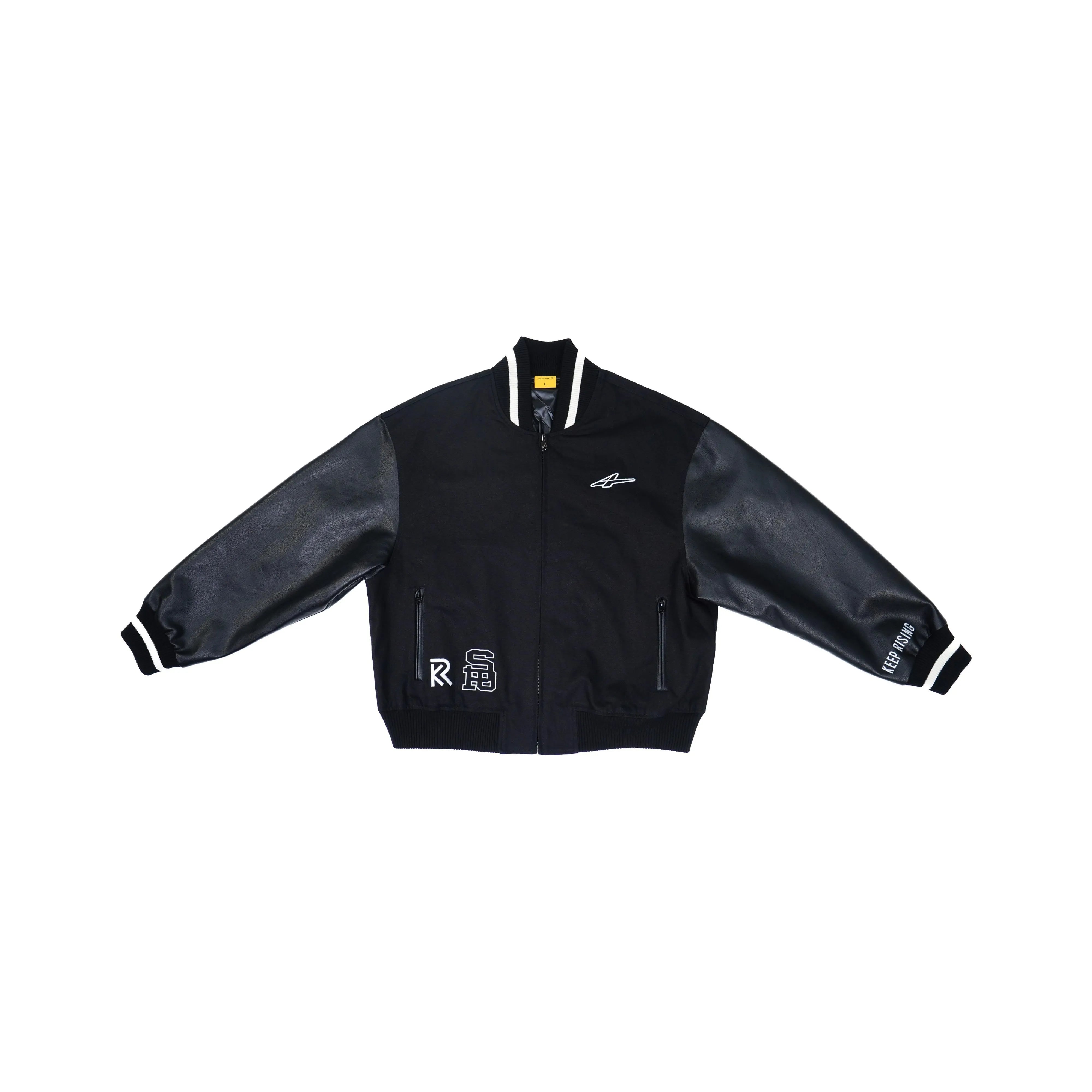 Serious Player Only Baseball Jacket KR Black