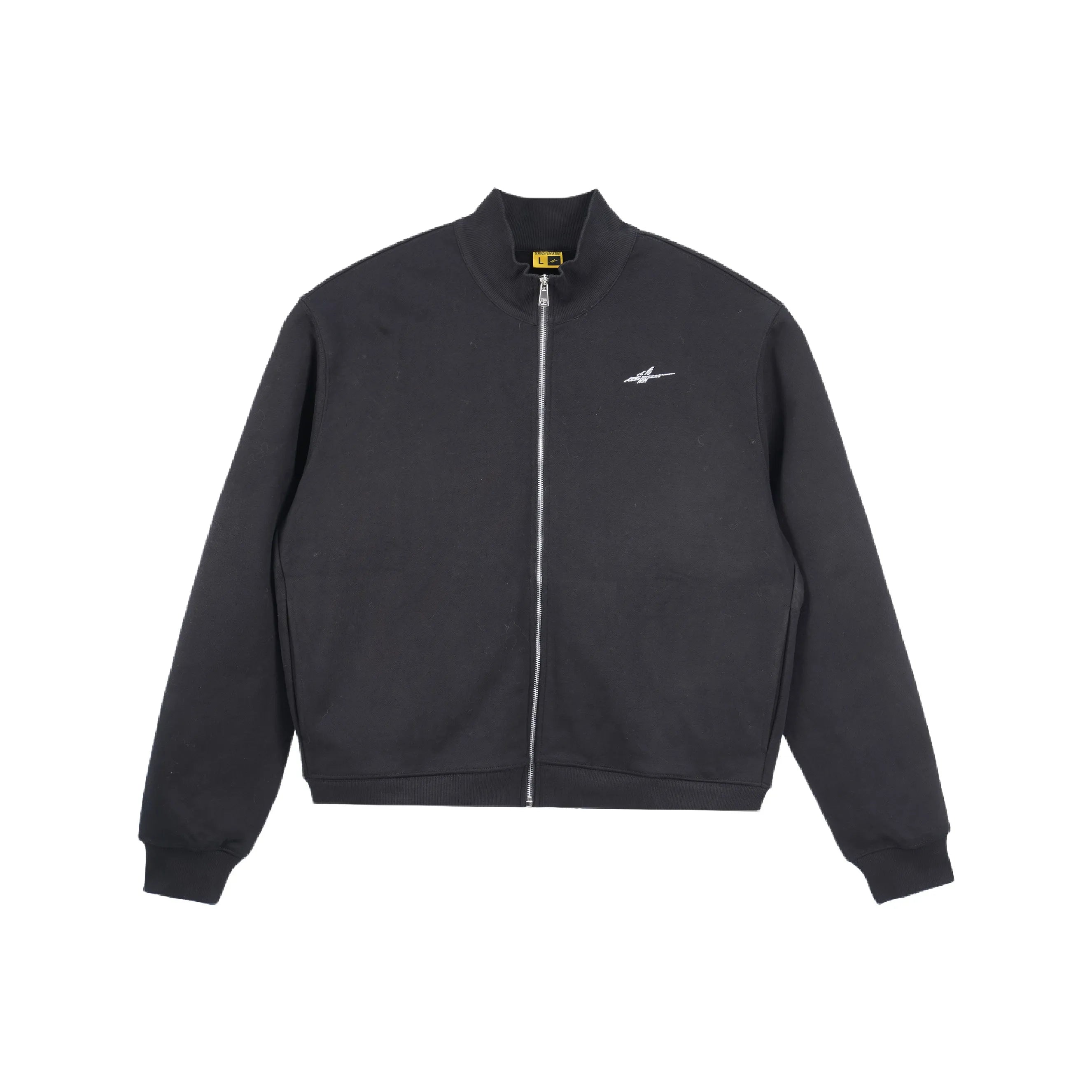 Serious Player Only Zip Up Crewneck Sweatshirt-Diamond Black