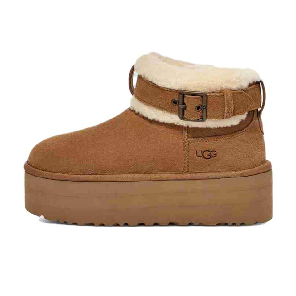 UGG Classic Ultra Mini Belted Roller Boot 'Chestnut' 「Women」