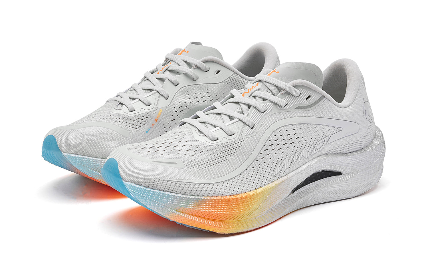 QIAODAN Wind-Running 2.0 Hardloopschoenen 'Gray Silver'