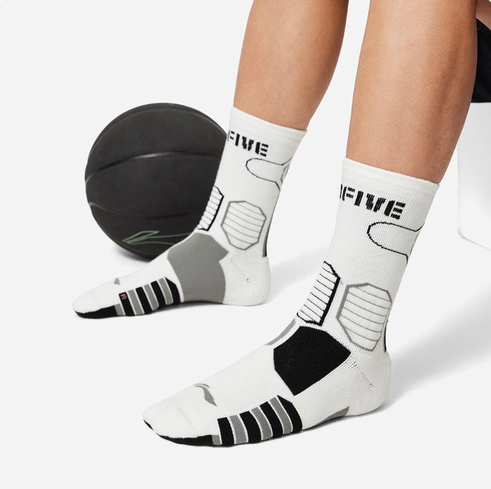 LiNing BadFive Basketball Socks(One pair of packages) - Kicksown store