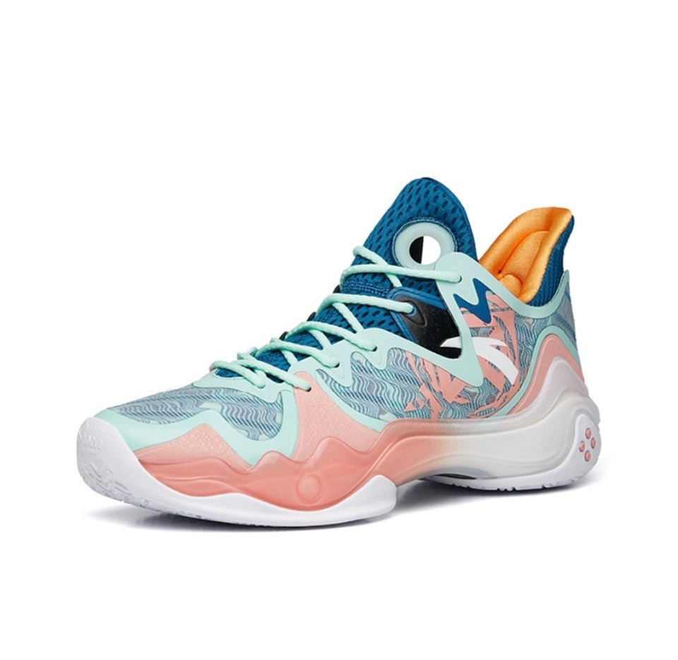 ANTA Shock Wave 4 'Blanco Azul Rosa' - Kicksown store