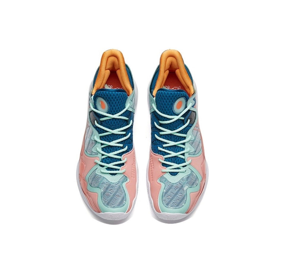 ANTA Shock Wave 4 'Blanco Azul Rosa' - Kicksown store