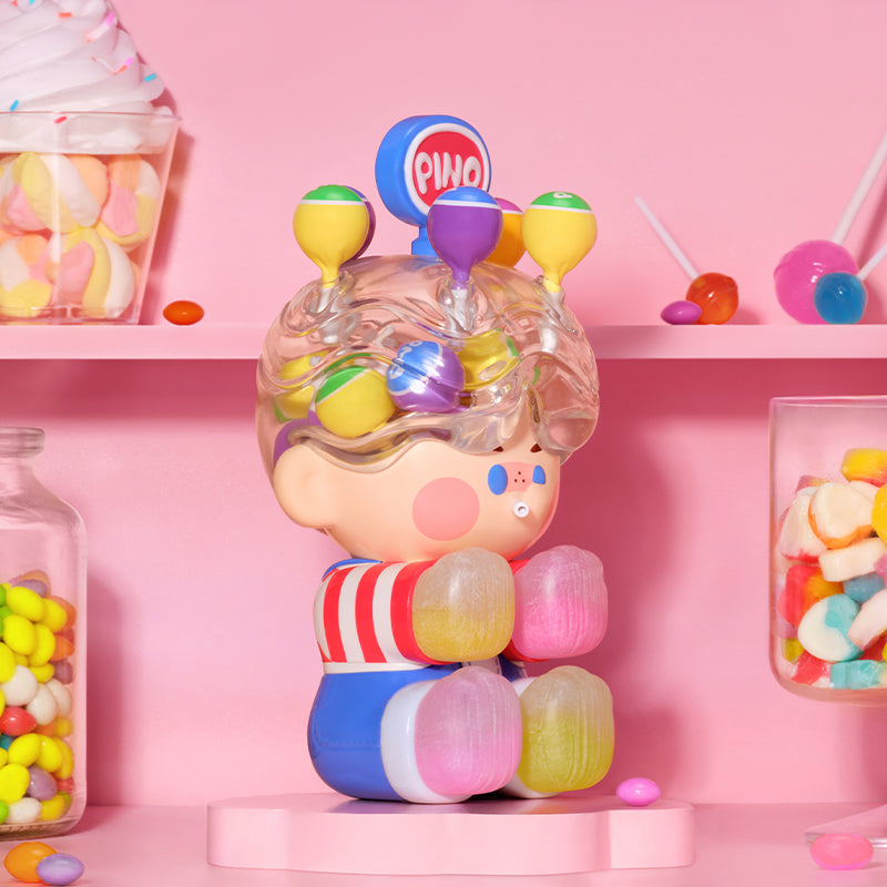 POP MART Pino Jelly Lollipop Figure Figuras de Moda 13cm