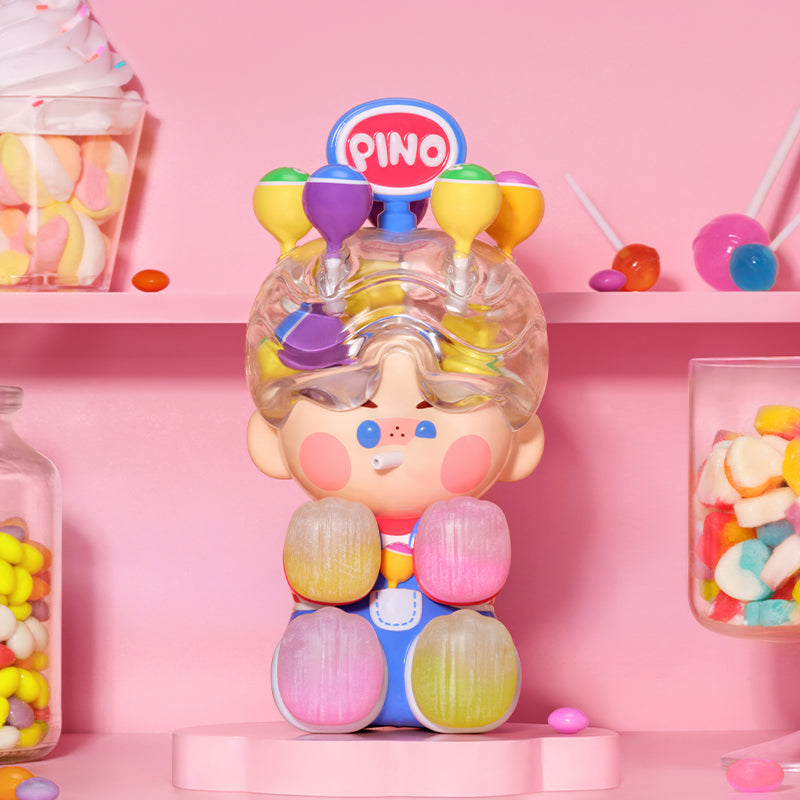 POP MART Pino Jelly Lollipop Figure Figuras de Moda 13cm