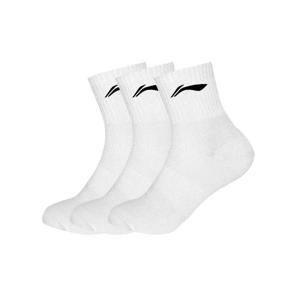 LiNing Socks for Running/Basketball/Sprots 'White/Black/Grey'