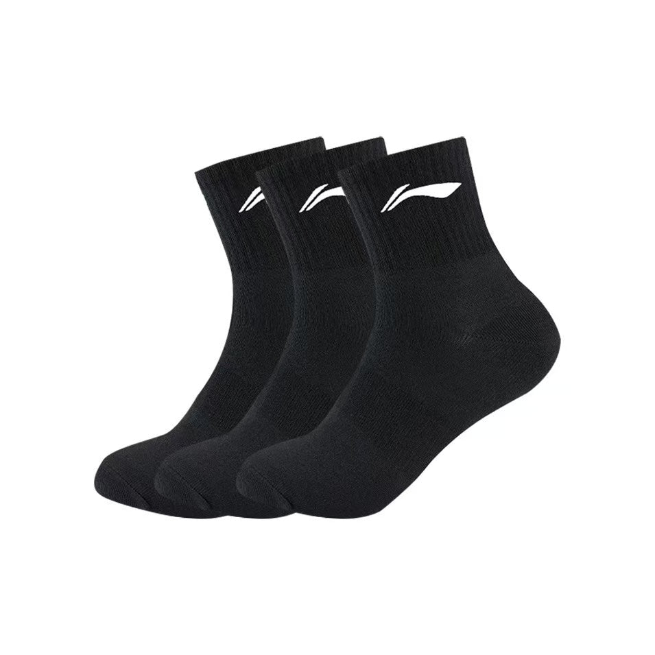 LiNing Socks for Running/Basketball/Sprots 'White/Black/Grey'