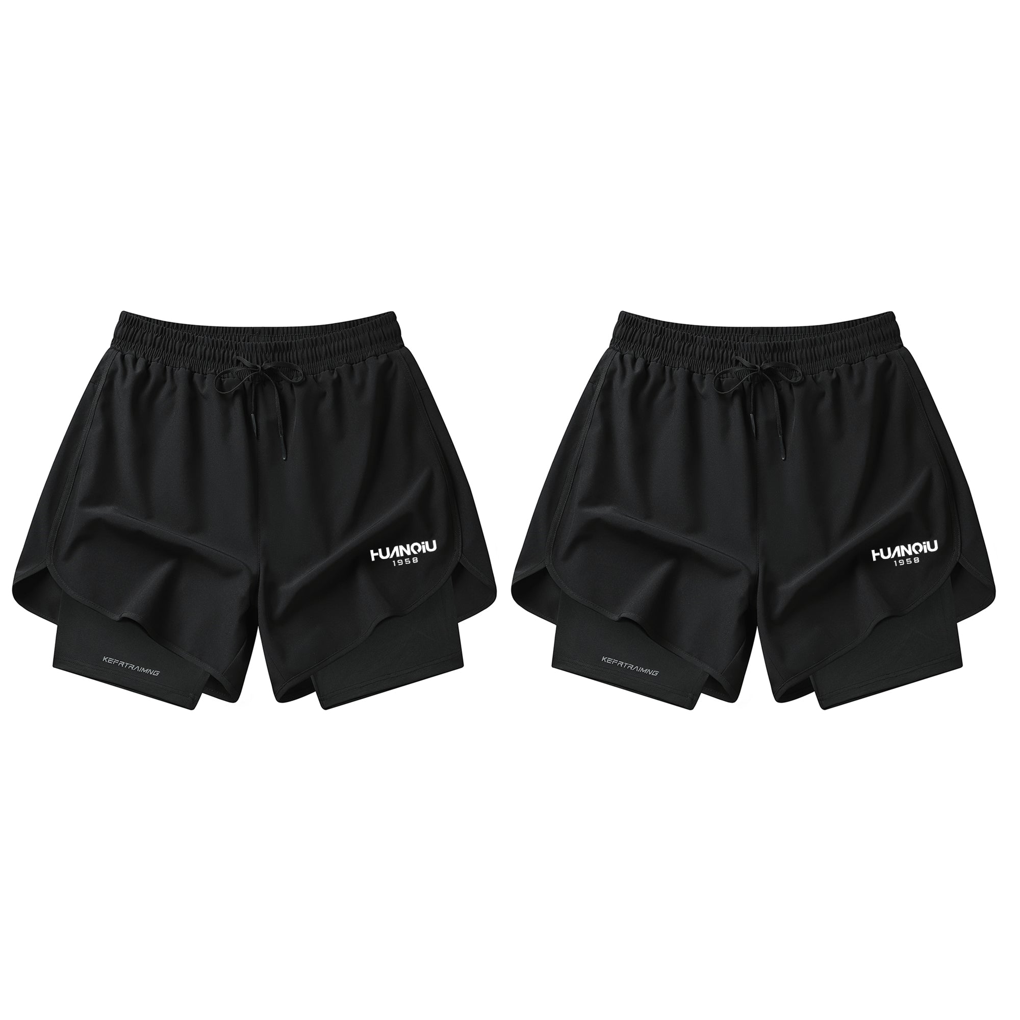 HUANQIU Tight-Fitting Sports Shorts