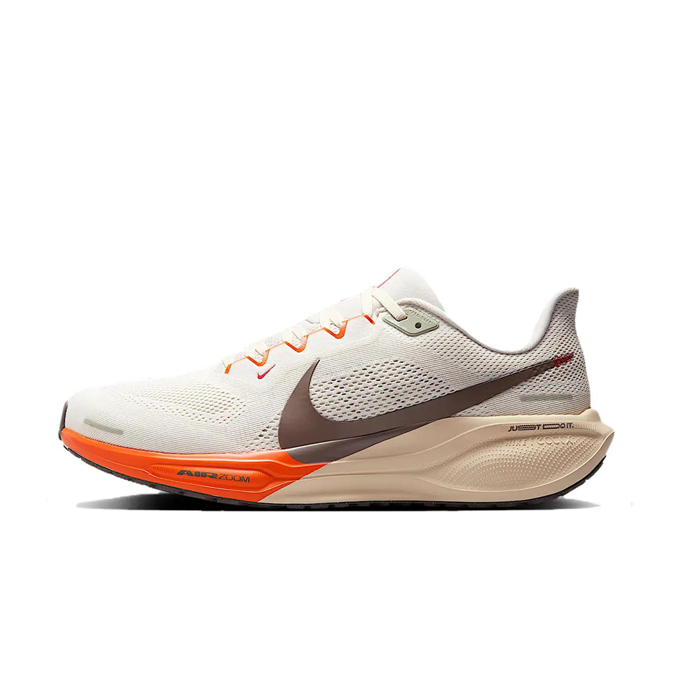 Nike Air Zoom Pegasus 41 'Sail Light Khaki Safety Orange' | Running Shoes