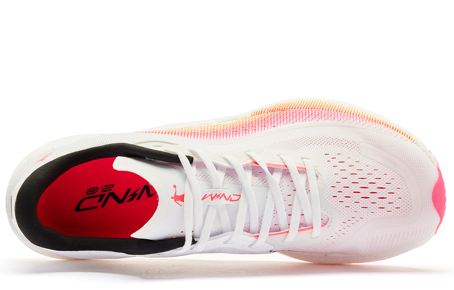 QIAODAN Wind-Running 2.0 'Jordan White Fluorescent Flying Shadow Pink'「Women」 | Running Shoes