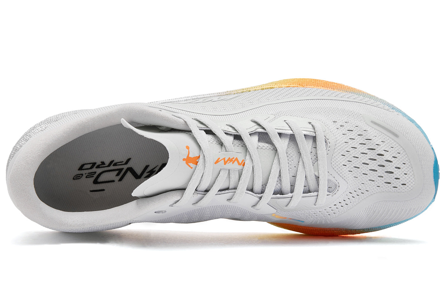 QIAODAN Wind-Running 2.0 Hardloopschoenen 'Gray Silver'