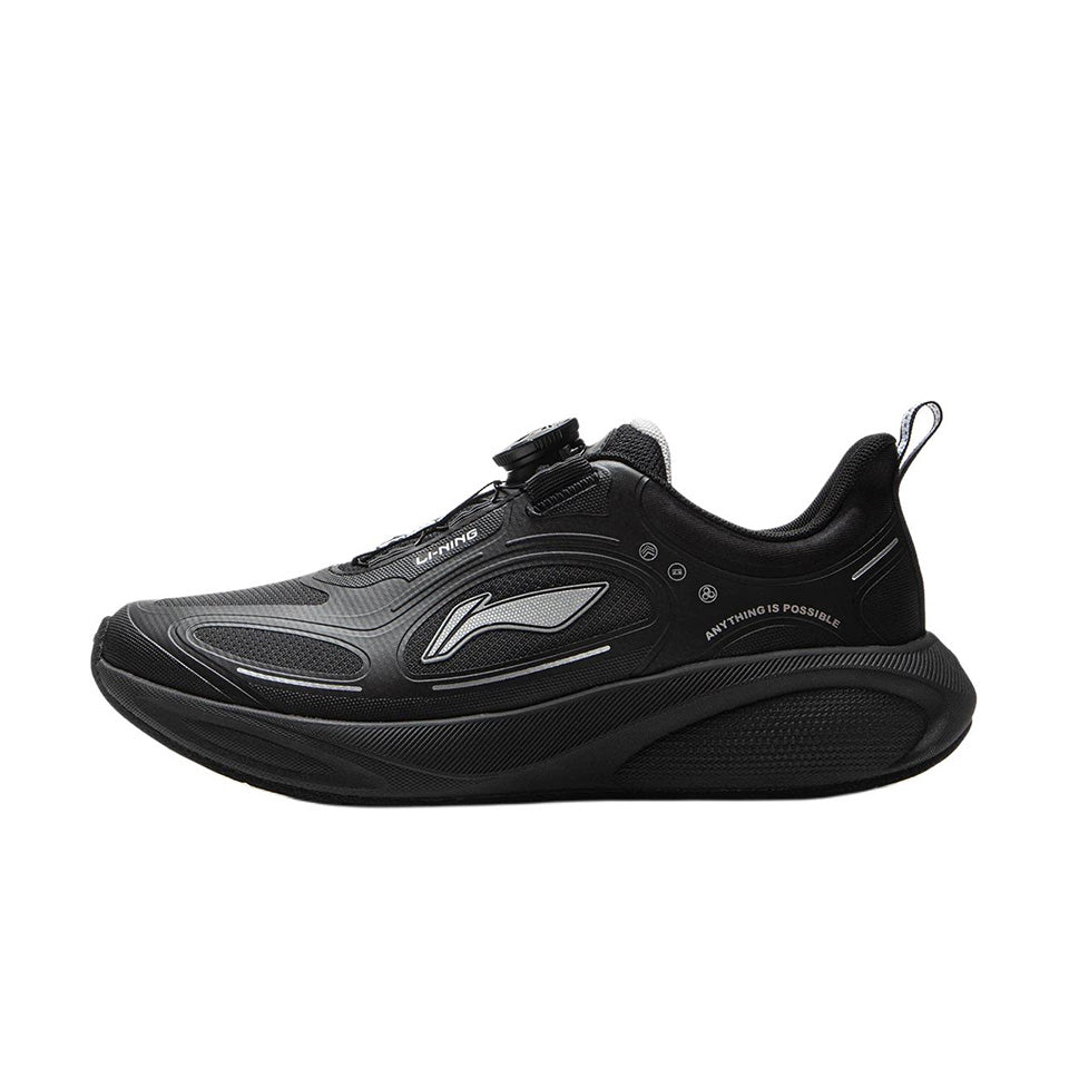 LiNing Young Running Shoes 'Dark Black' 「Kids」