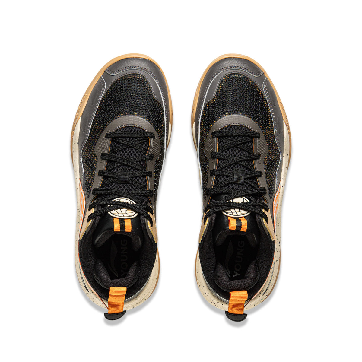 LiNing Young Basketball Shoes 'Black Orange' 「Kids」