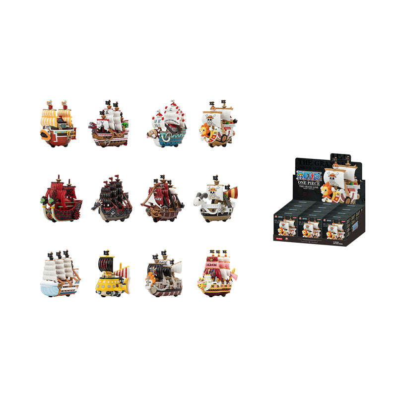 POP MART One Piece The Great Voyage Collection, Vehículos de Modelo de Afición Cajas Misteriosas Caja Misteriosa Individual/Caja Completa 12 Unidades