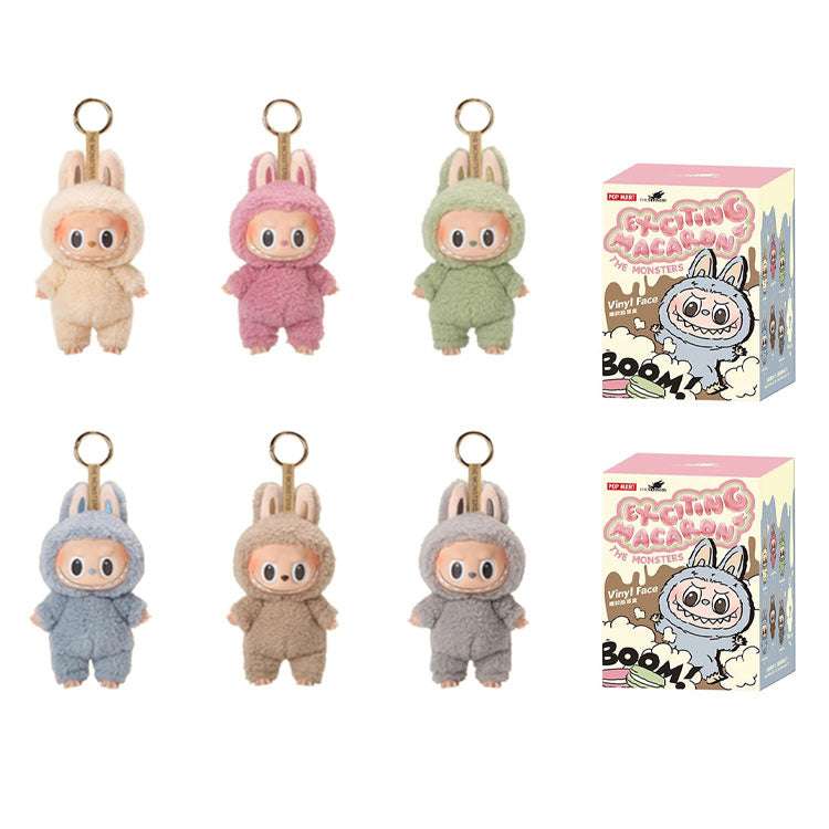 POP MART Labubu The Monsters Exciting Macaron Vinyl Plush Pendant