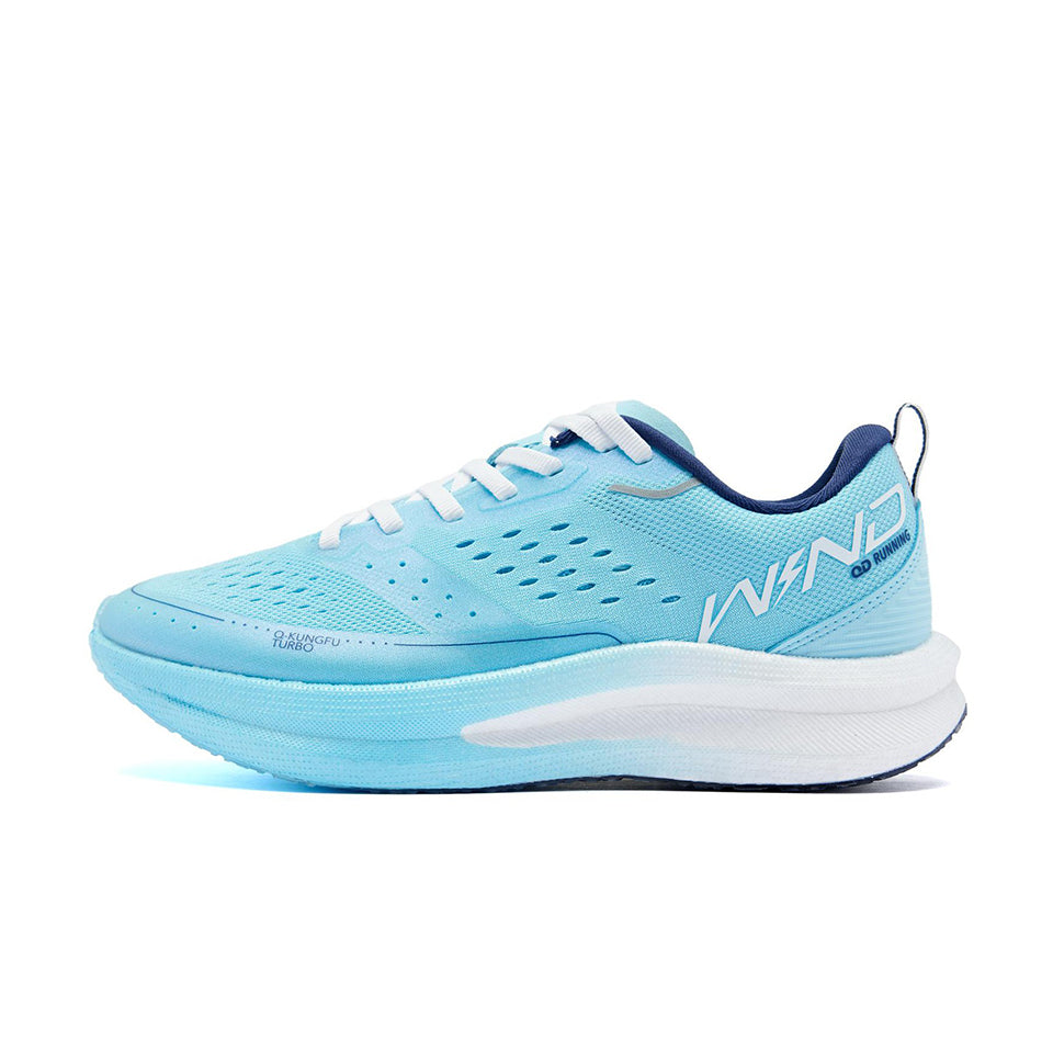 QIAODAN Wind-Running SE Strong Wind Blowing zapatillas de running 'Azul'「Women」