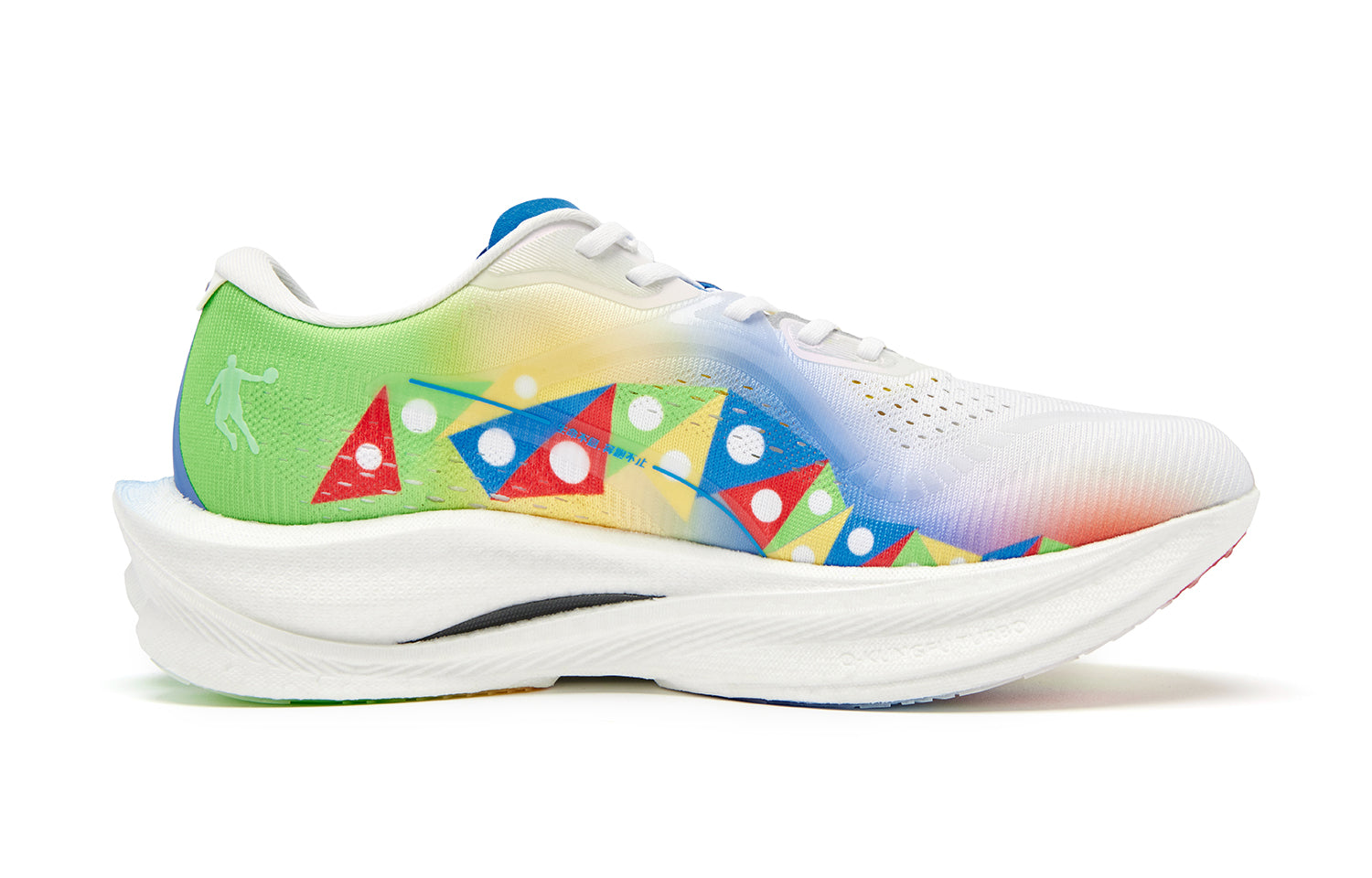 QIAODAN Wind-Running 3.0 'Jordan White Neon Green' | Running Shoes