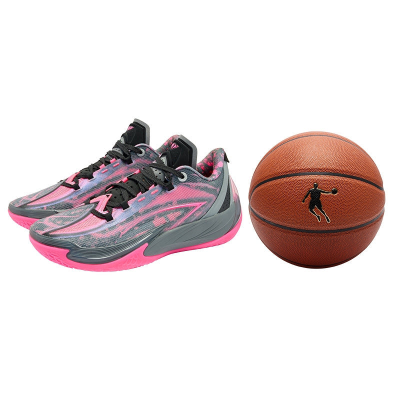 QIAODAN Venom Fangs 3.5 'Coal Gris Neon Rosa'