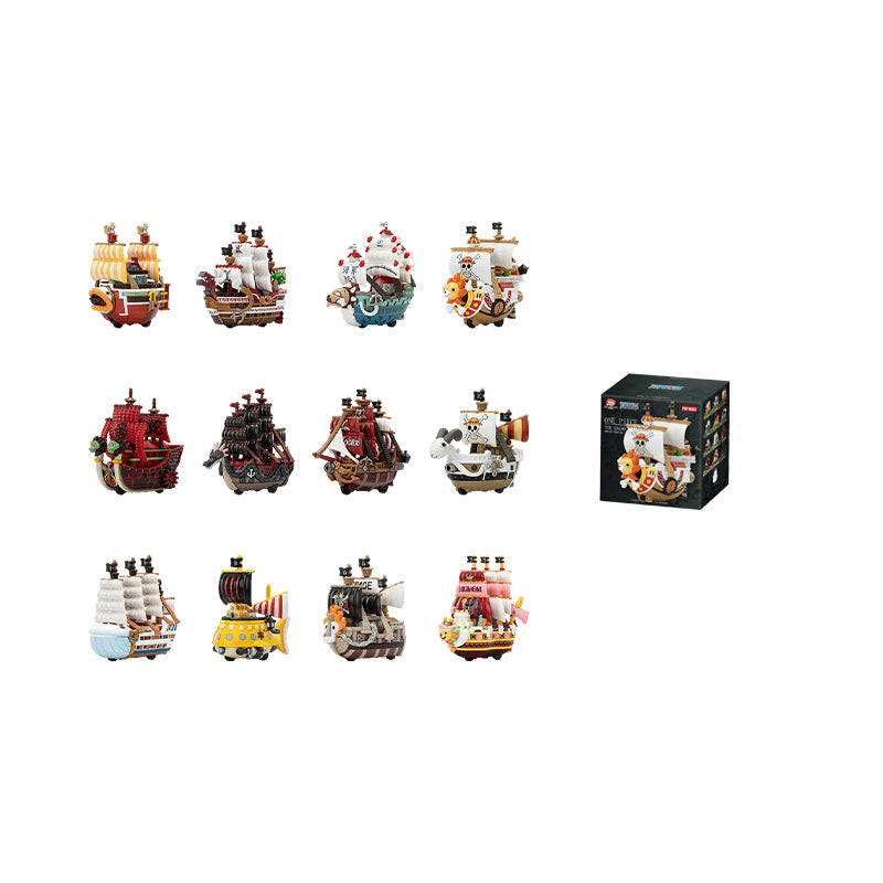 POP MART One Piece The Great Voyage Collection, Vehículos de Modelo de Afición Cajas Misteriosas Caja Misteriosa Individual/Caja Completa 12 Unidades