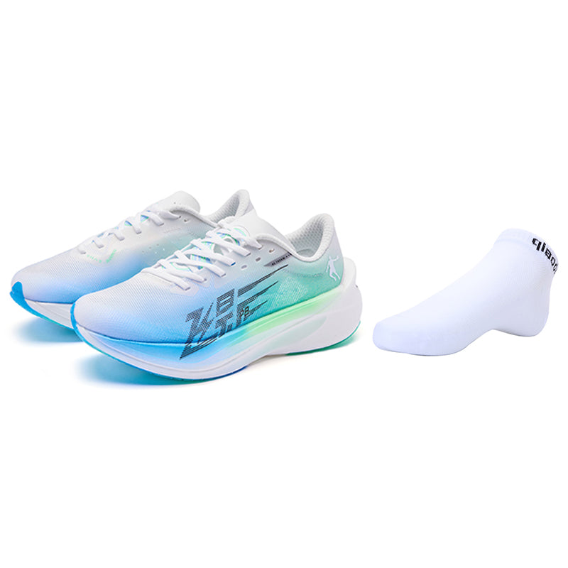 QIAODAN Feiying PB4.0 'White Blue Green' | Running Shoes