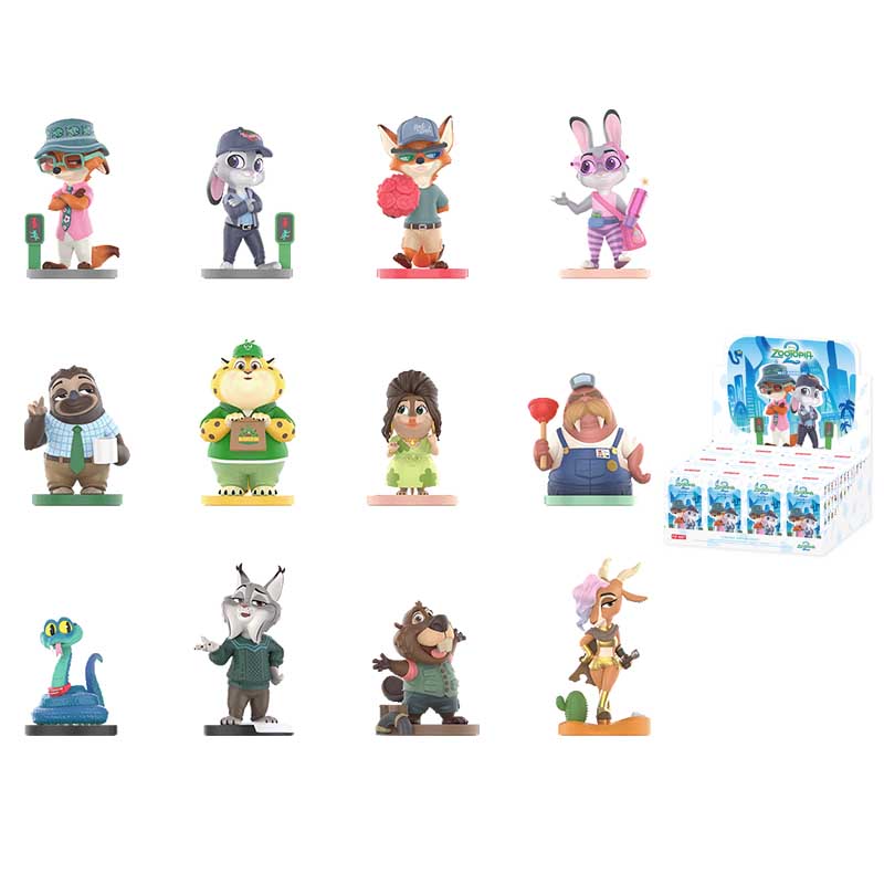 POPMART Zootopia: De Gek Vervolg Serie Disney Figuur Blind Vak