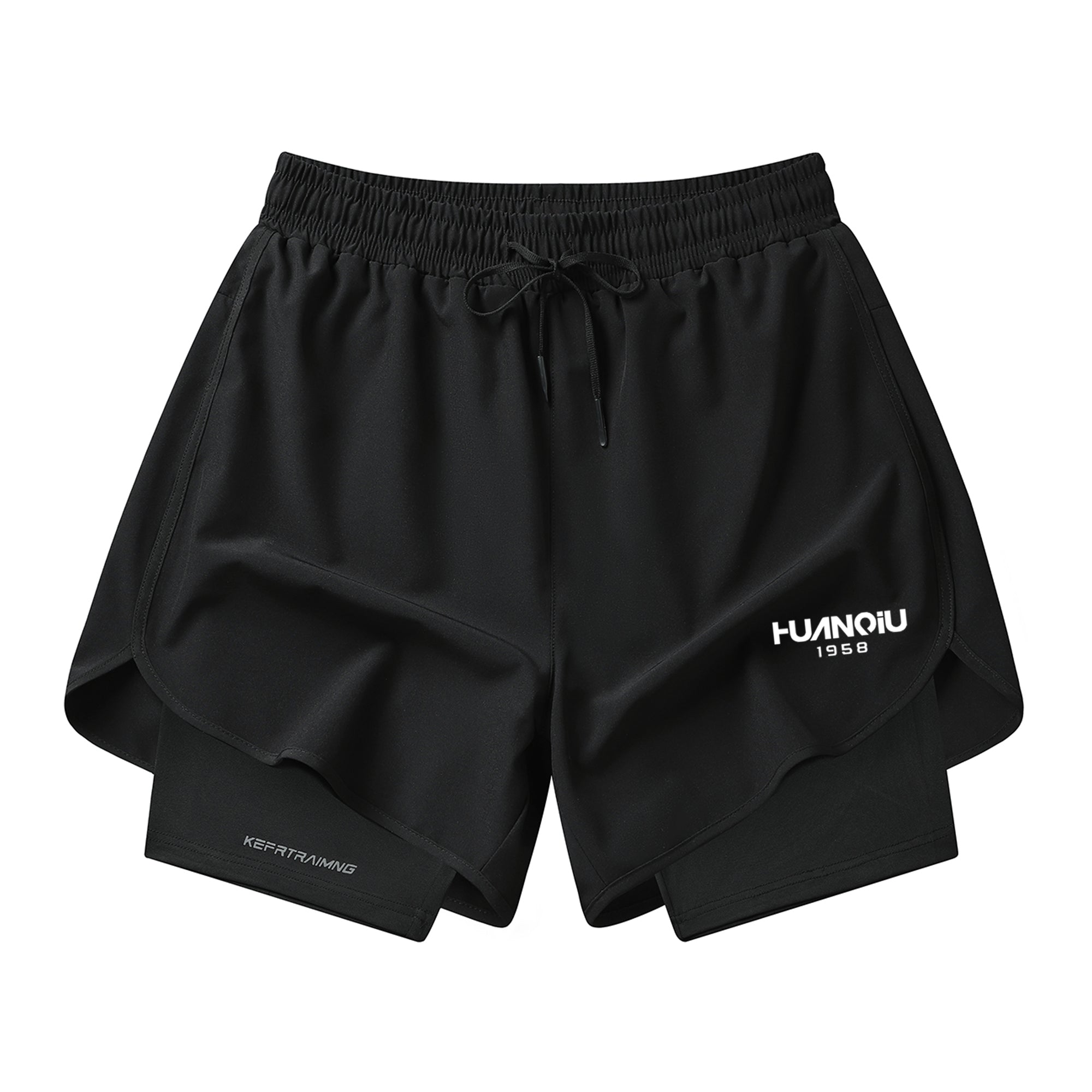 HUANQIU Tight-Fitting Sports Shorts