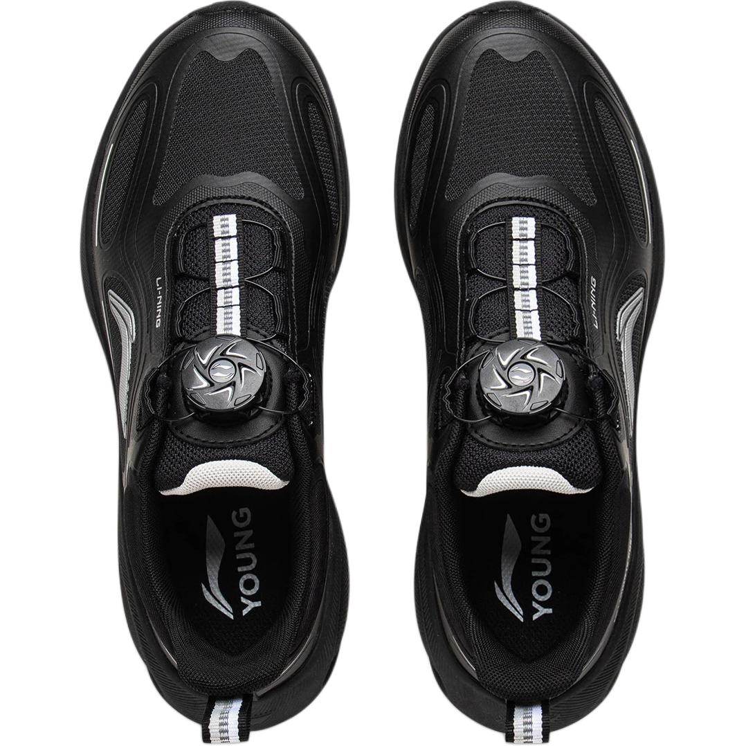 LiNing Young Running Shoes 'Dark Black' 「Kids」