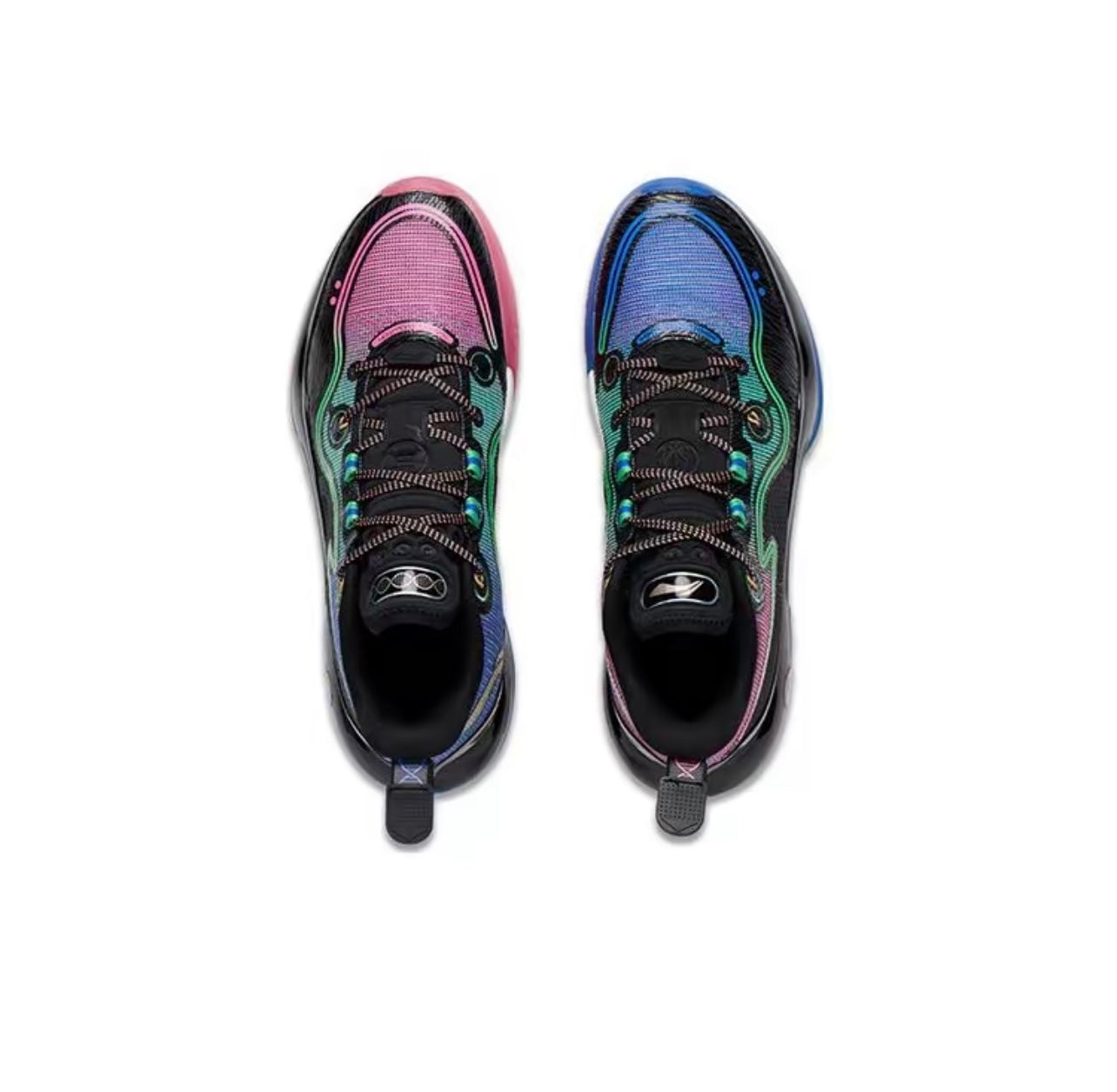 LiNing Yushuai Evolution Low ‘Black Pink Blue’ - Kicksown store