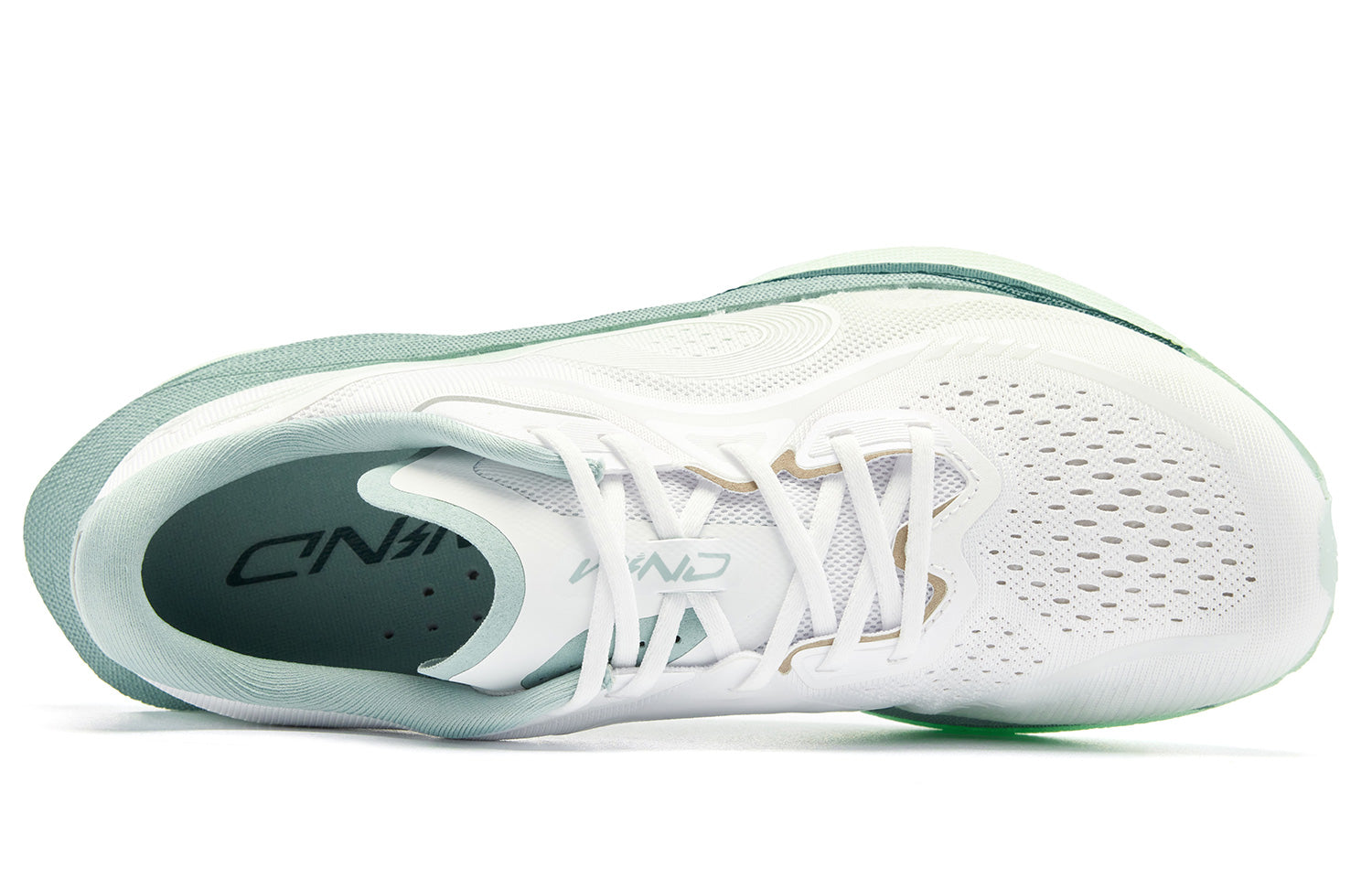 QIAODAN Wind-Running 3.0 'Jordan White Snow Mist Green' | Running Shoes
