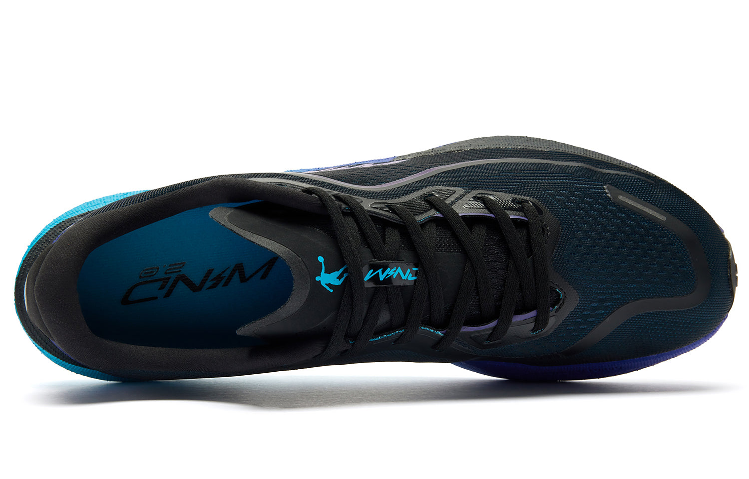 QIAODAN Wind-Running 2.0 Hardloopschoenen 'Black Purple'