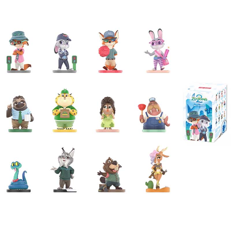 POPMART Zootopia: De Gek Vervolg Serie Disney Figuur Blind Vak