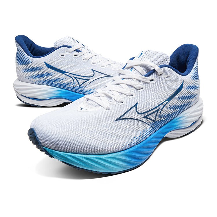 Mizuno Wave Rider 28 'White Estate Blue' | Running Shoes