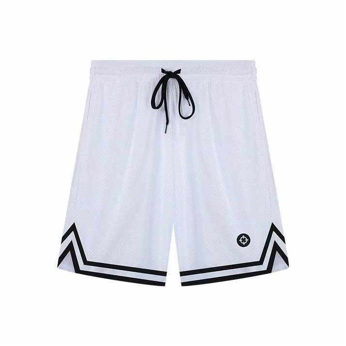 RIGORER Striped Split Logo Basketball Shorts Unisex