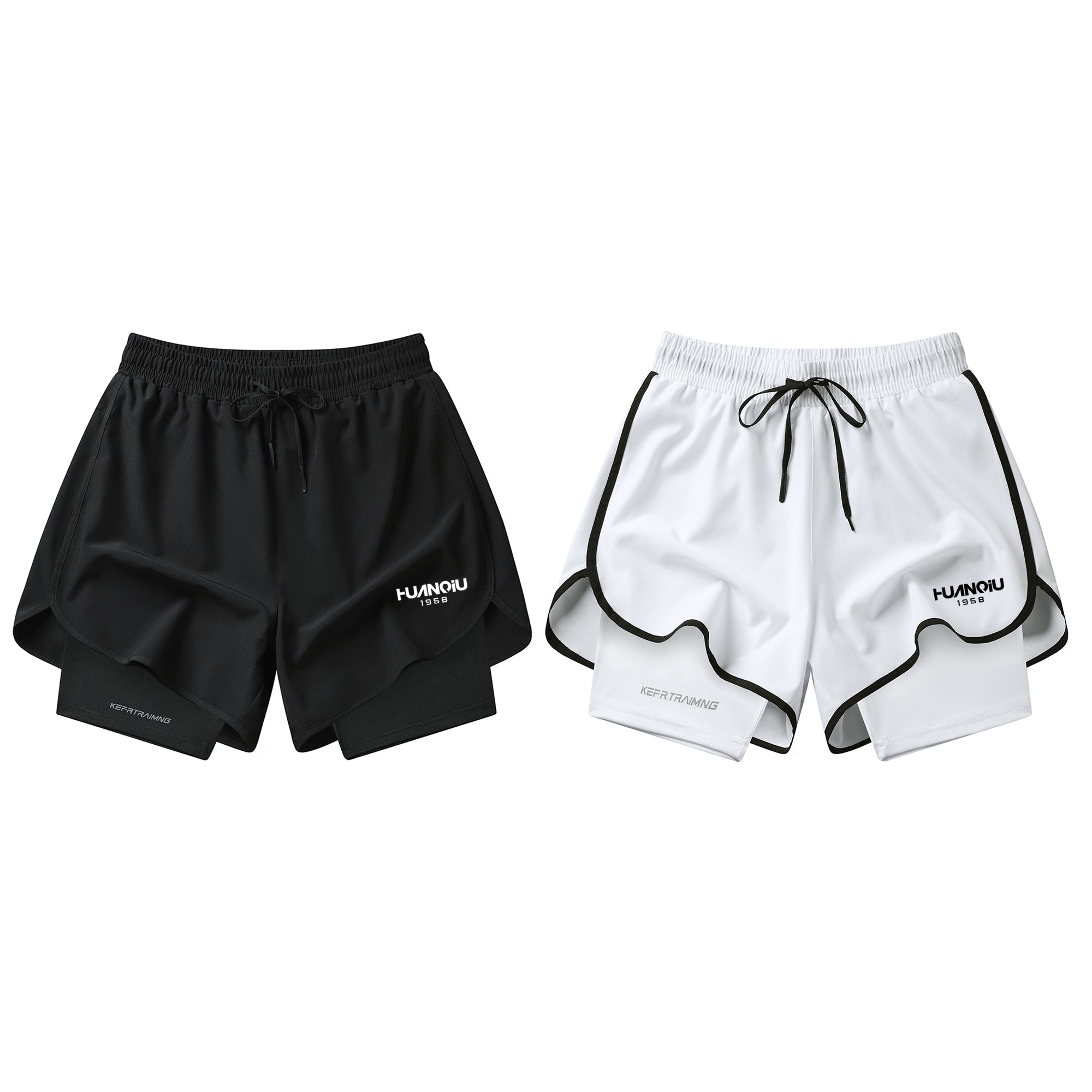 HUANQIU Tight-Fitting Sports Shorts