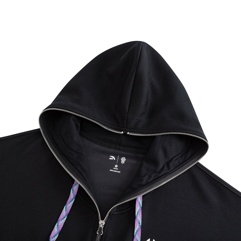 Anta KAI Sweatshirts 'Black Hooded'