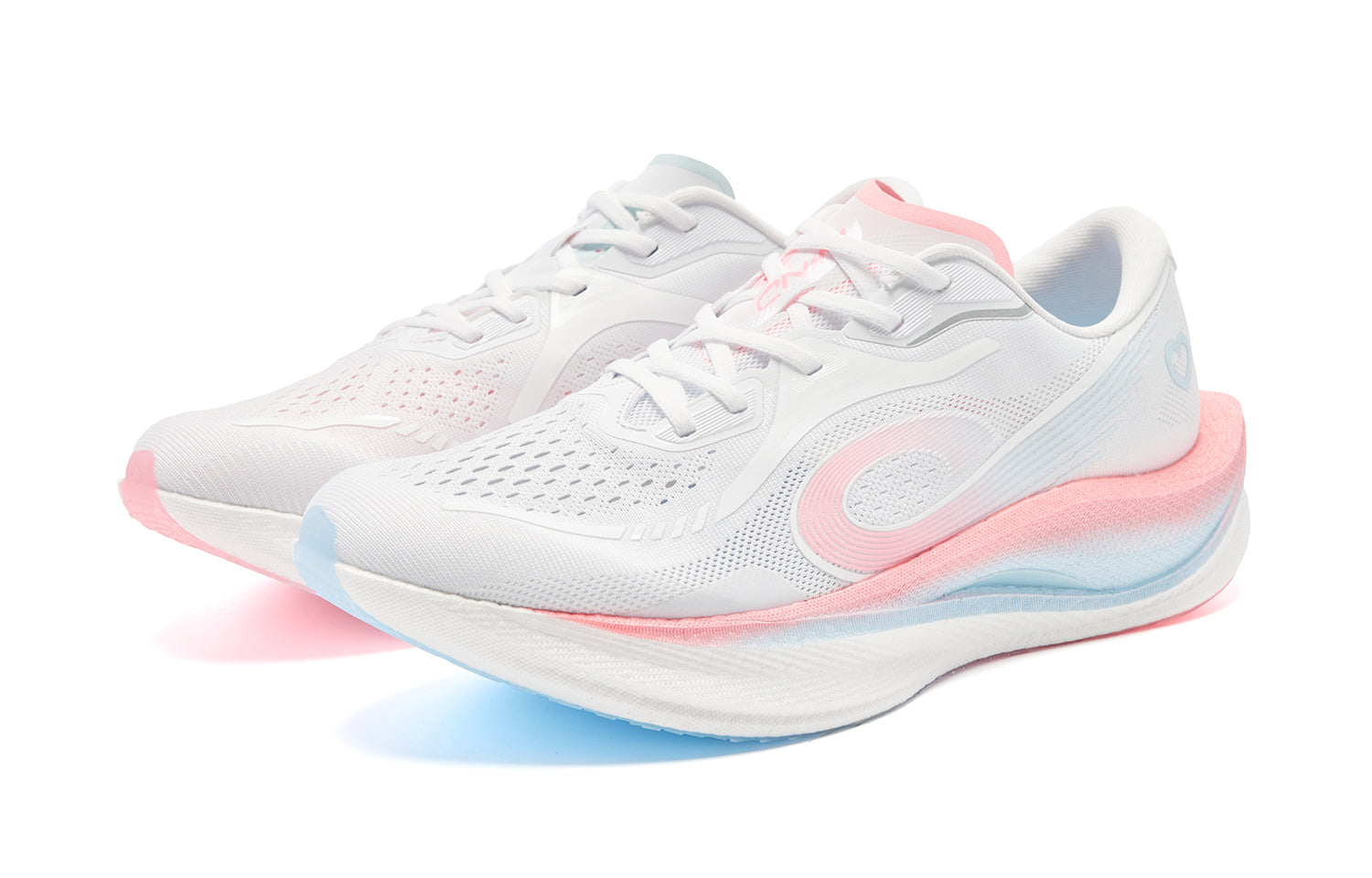 QIAODAN Wind-Running 3.0 chaussures de running 'Blanc Rose'