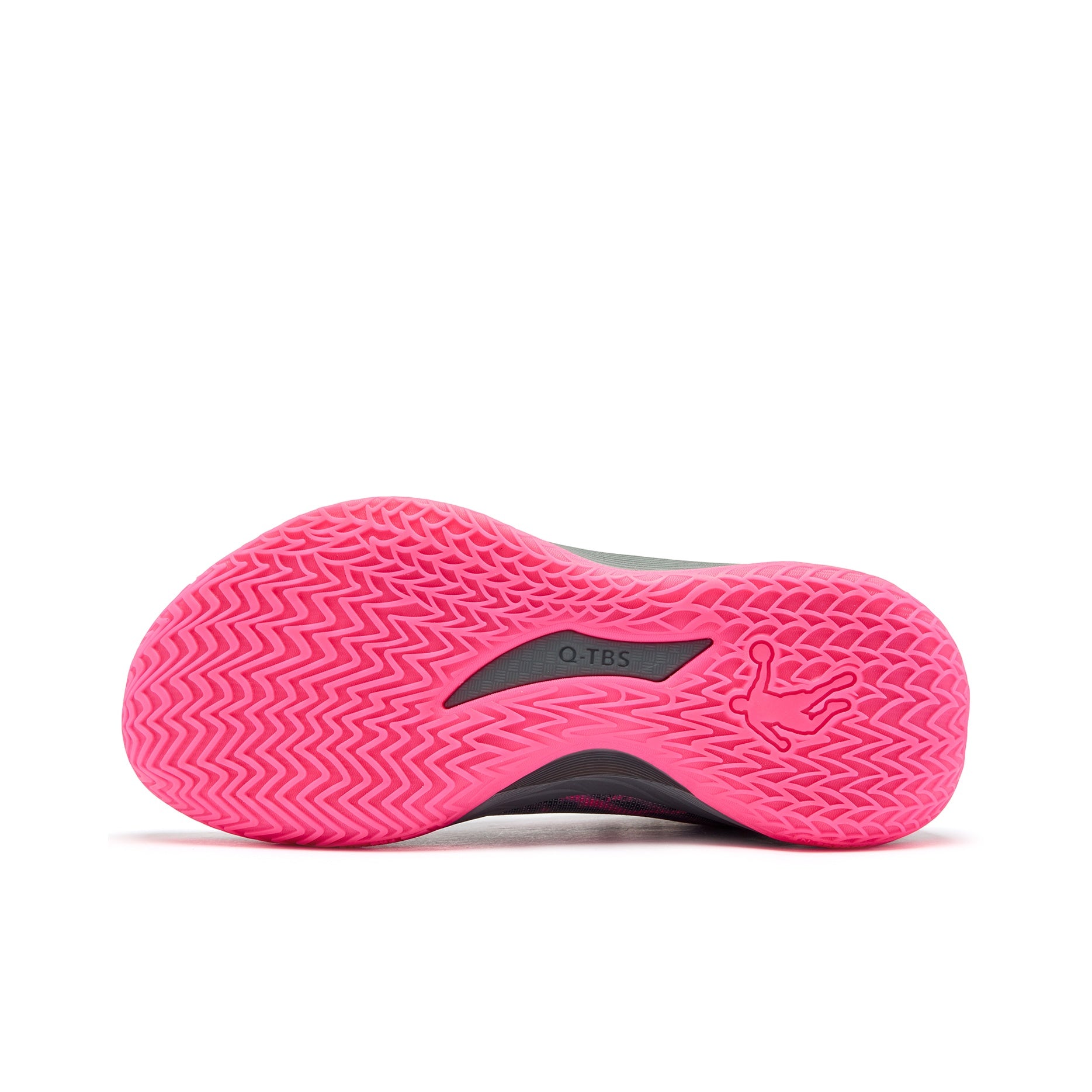 QIAODAN Venom Fangs 3.5 'Coal Gris Neon Rosa'