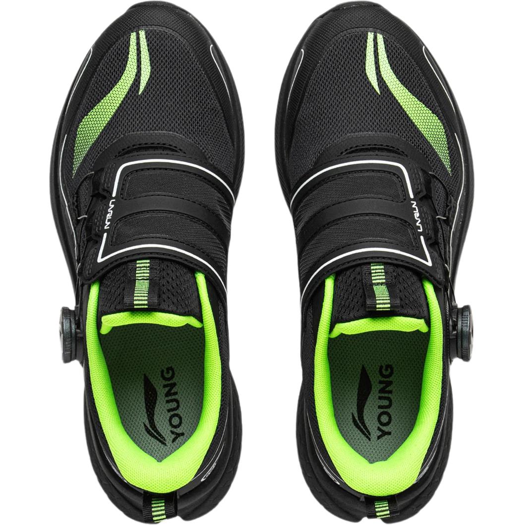 LiNing Young Running Shoes 'Black Green' 「Kids」
