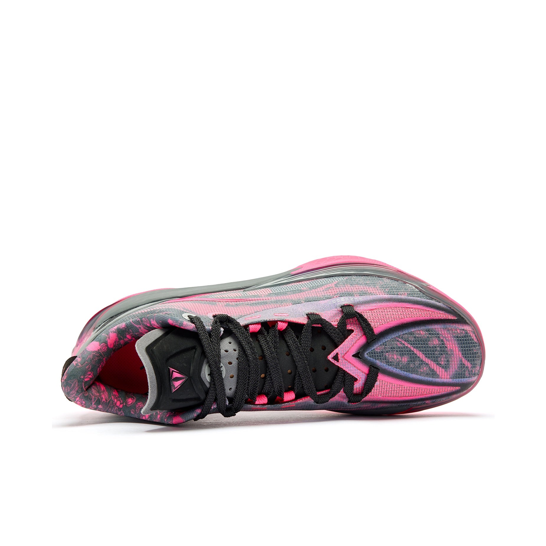 QIAODAN Venom Fangs 3.5 'Coal Gris Neon Rosa'