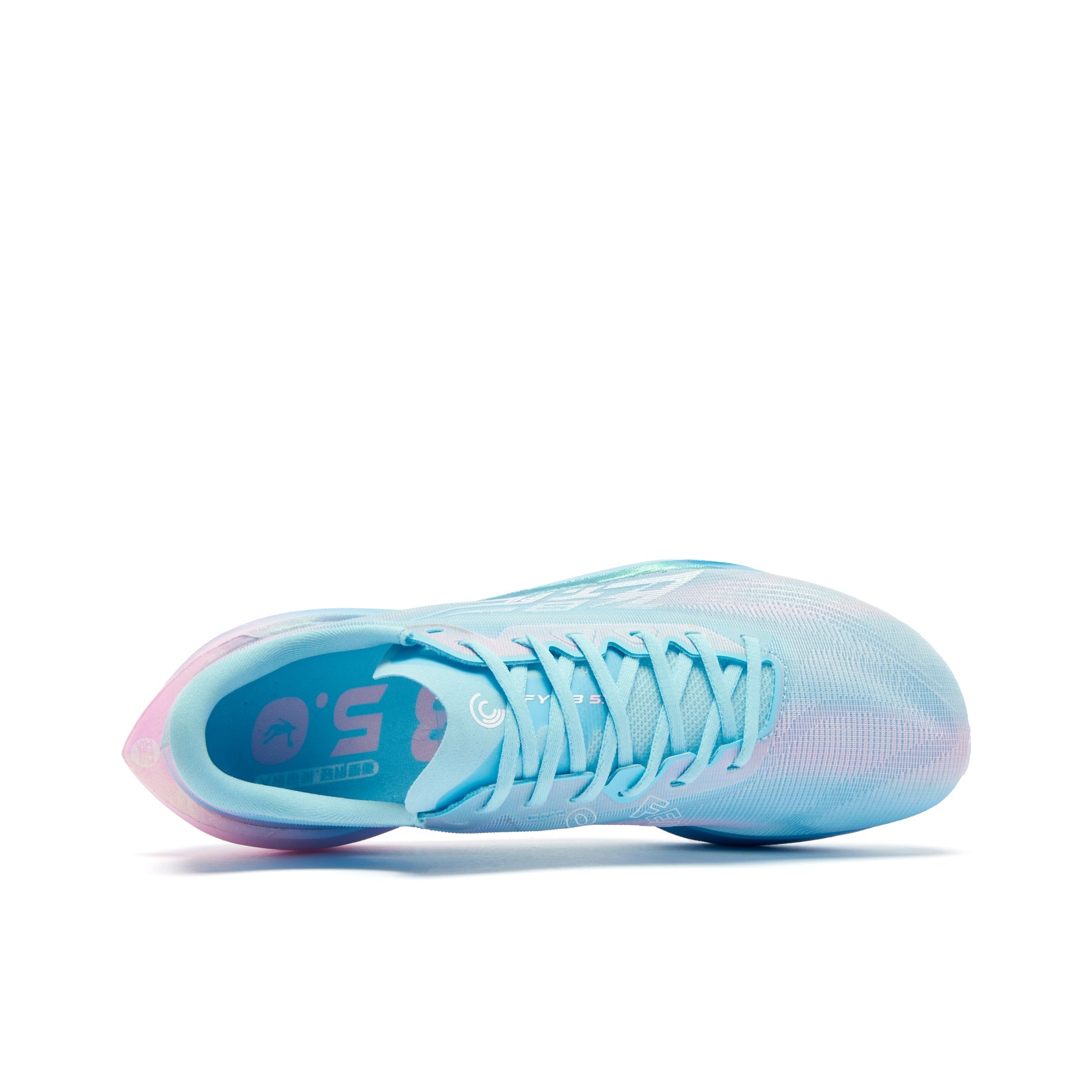 QIAODAN Feiying PB5.0 'Cirrus Blue Cherry Blossom Pink' | Running Shoes