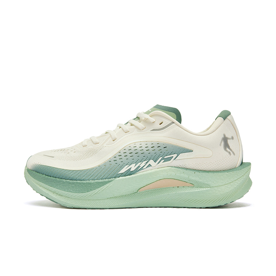 QIAODAN Wind-Running 2.0 chaussures de running 'Ivory Jade Vert'