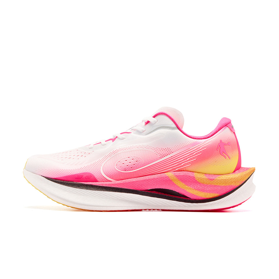 QIAODAN Wind-Running 3.0 'Jordan White Neon Pink'「Women」 | Running Shoes